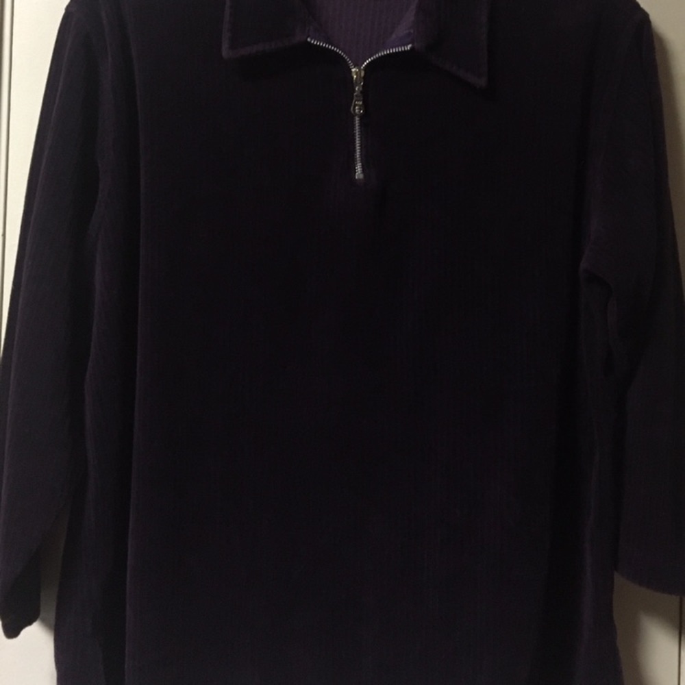 Vintage ~ Best United Garment Company ~ Women’s ~ Top ~ Purple ~ Blouse ~ Velour